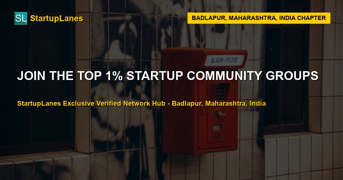 Startup WhatsApp Groups in Badlapur