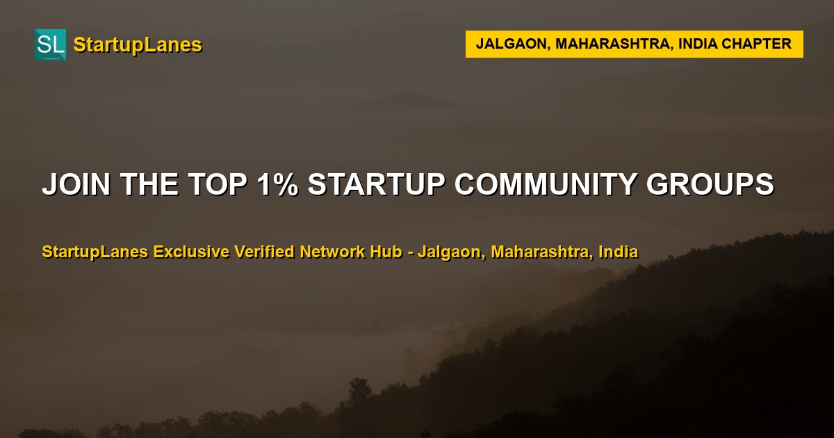 Startup WhatsApp Groups in Jalgaon