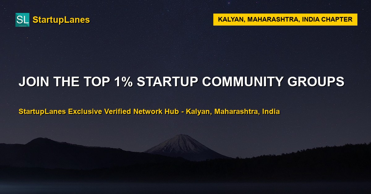 Startup WhatsApp Groups in Kalyan