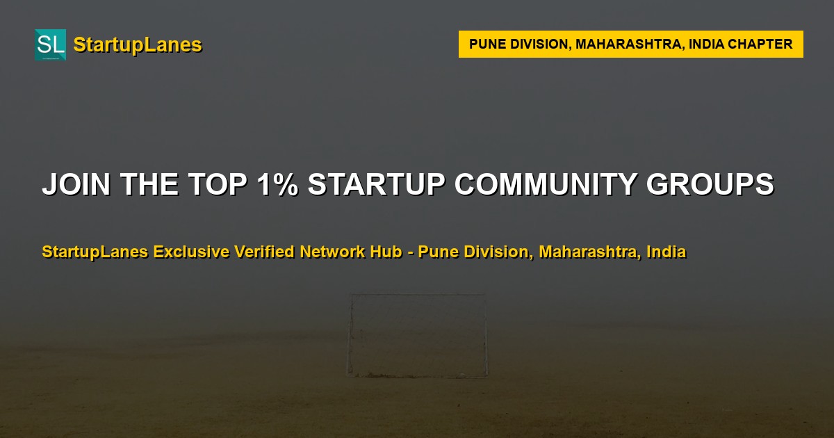 Startup WhatsApp Groups in Pune Division