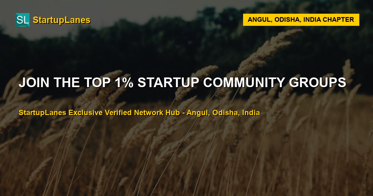 Startup WhatsApp Groups in Angul