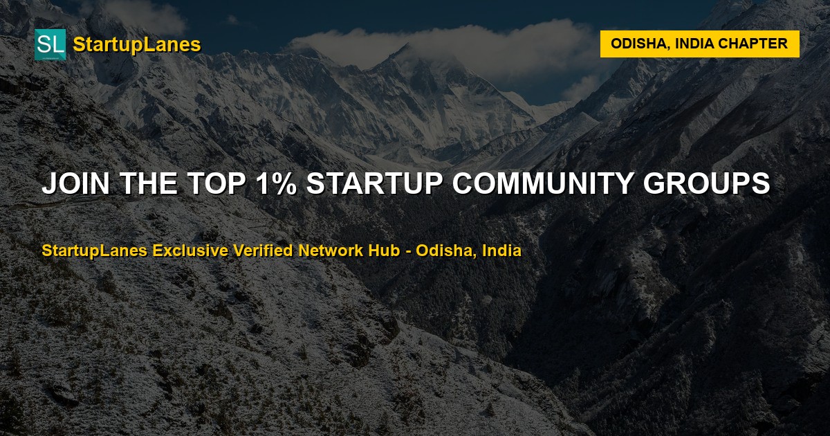 Startup WhatsApp Groups in Odisha