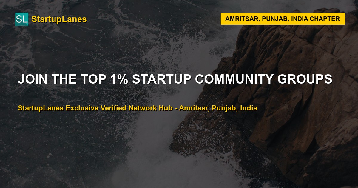 Startup WhatsApp Groups in Amritsar