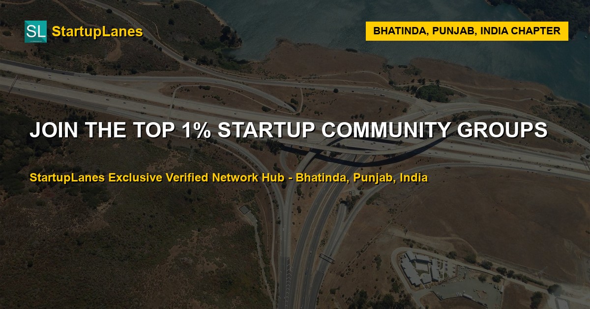 Startup WhatsApp Groups in Bhatinda
