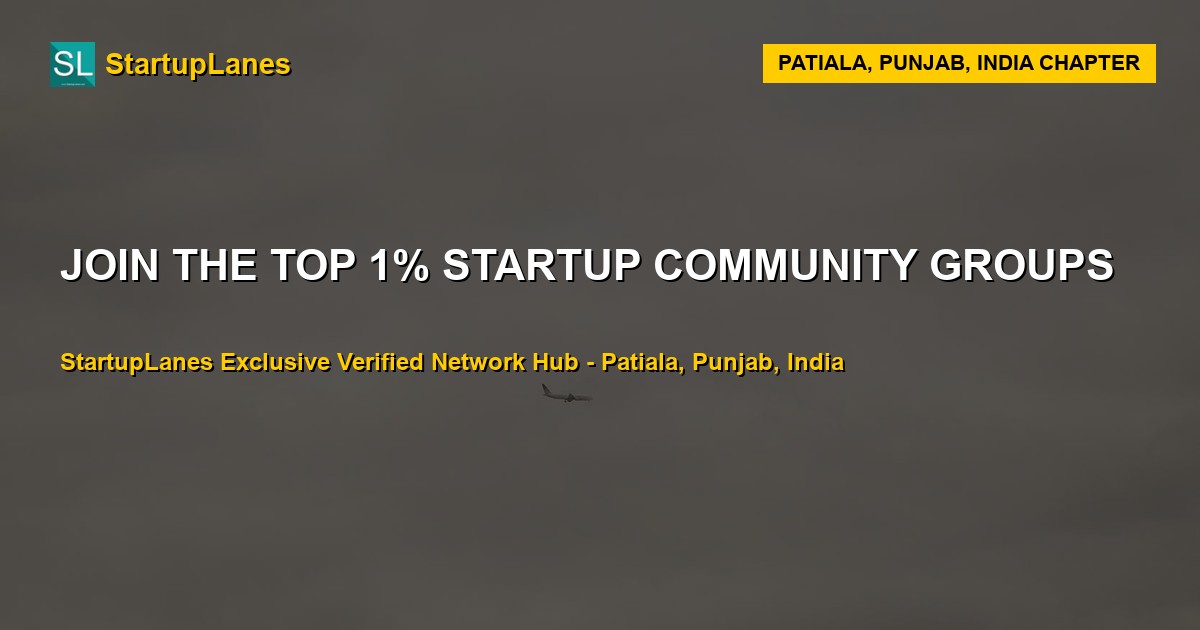 Startup WhatsApp Groups in Patiala