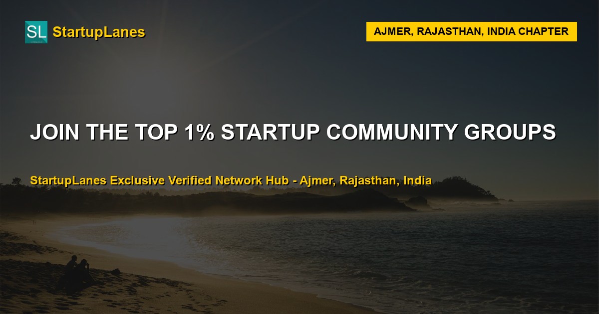 Startup WhatsApp Groups in Ajmer