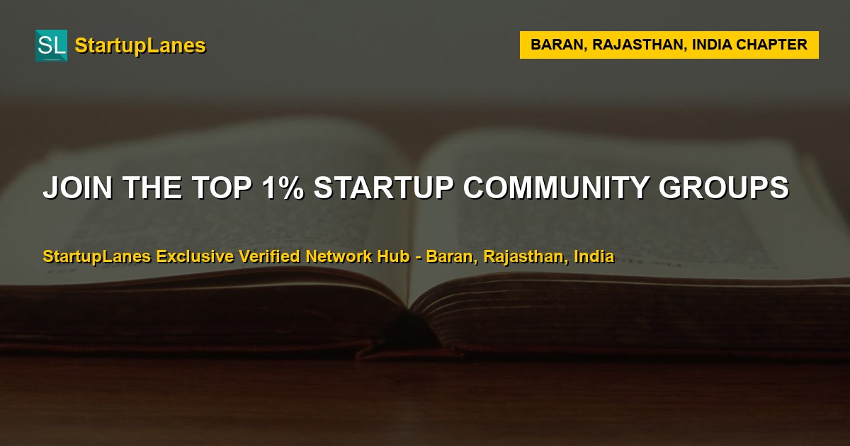 Startup WhatsApp Groups in Baran