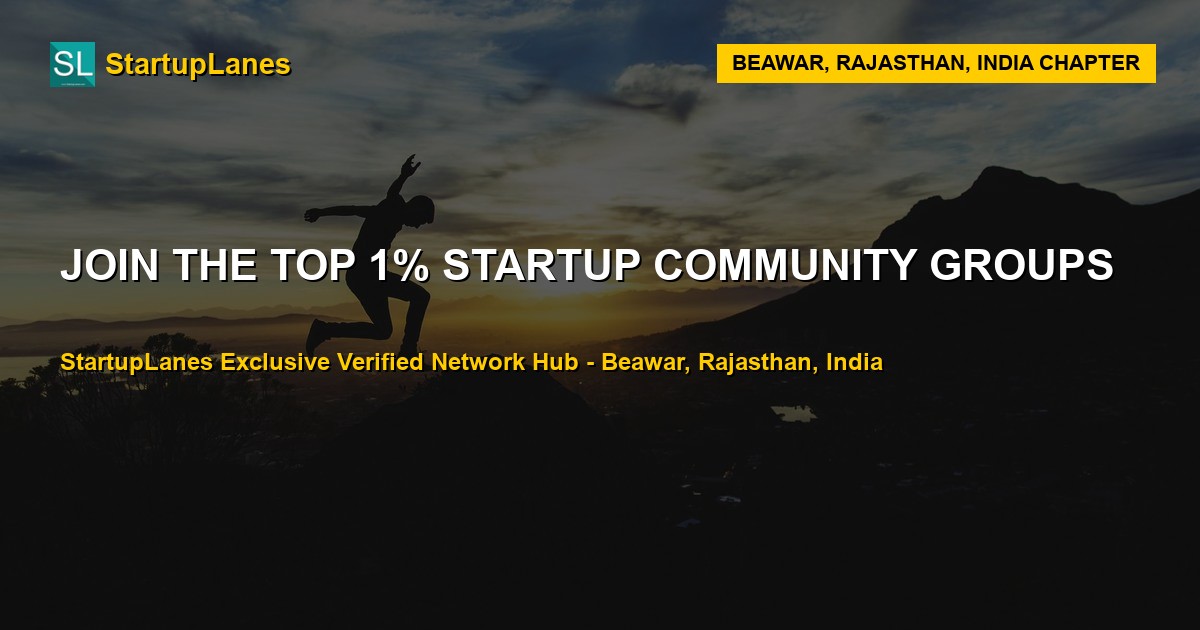 Startup WhatsApp Groups in Beawar