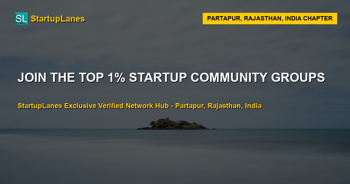 Startup WhatsApp Groups in Partapur