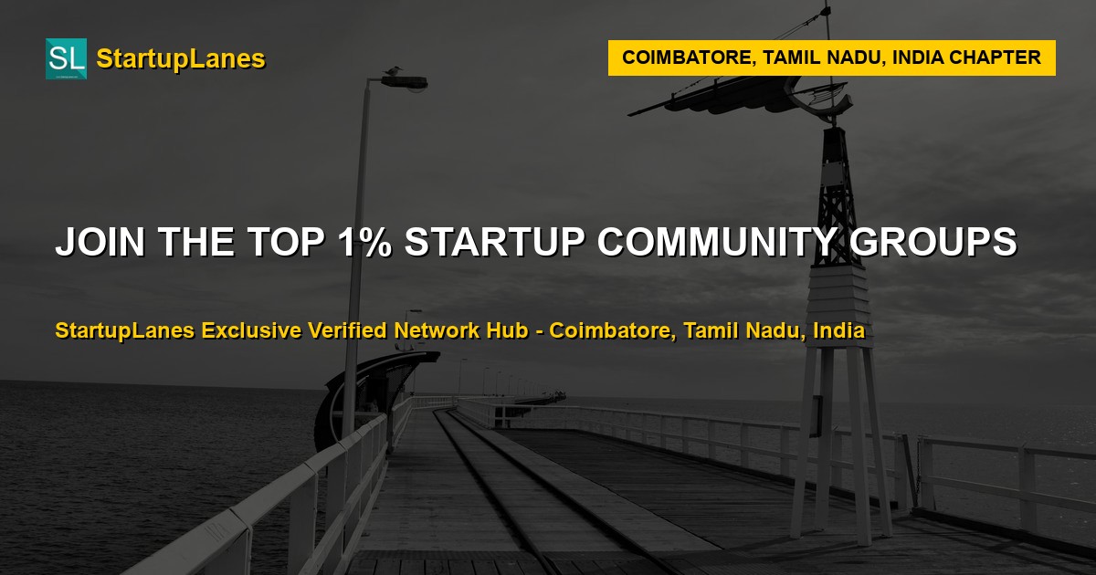 Startup WhatsApp Groups in Coimbatore