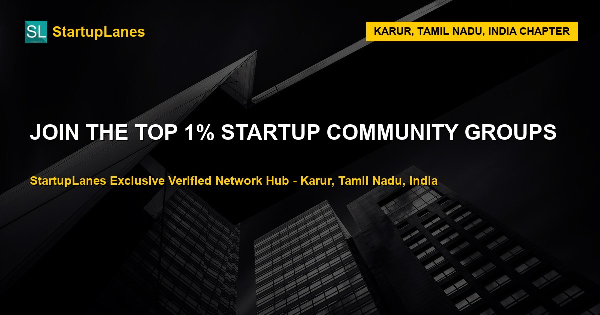 Startup WhatsApp Groups in Karur