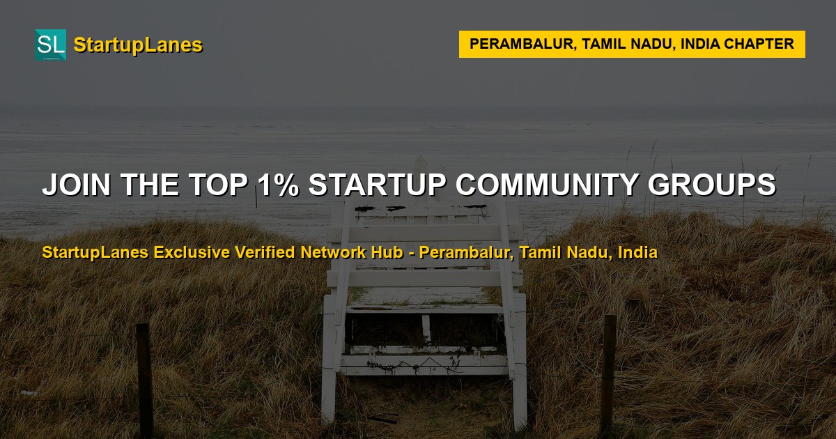 Startup WhatsApp Groups in Perambalur