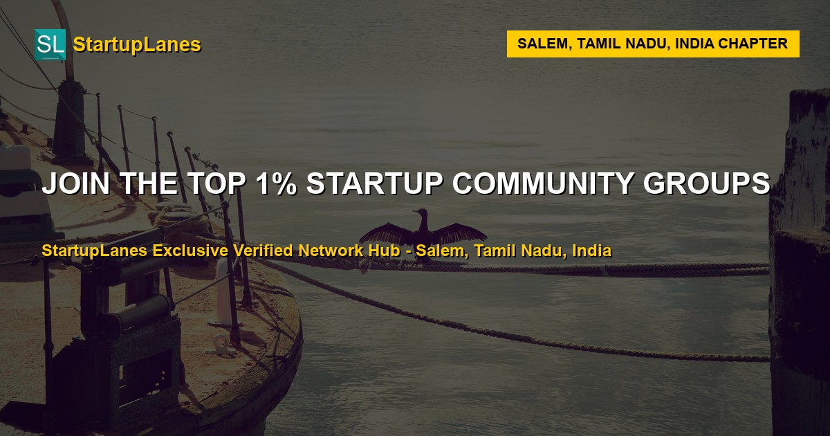 Startup WhatsApp Groups in Salem