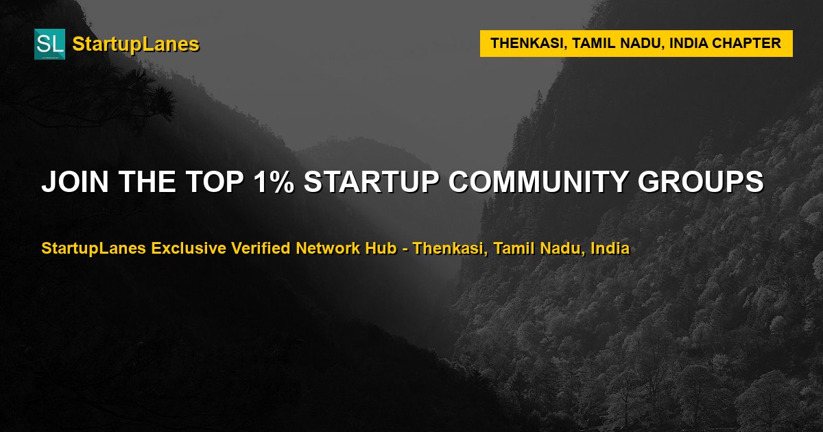 Startup WhatsApp Groups in Thenkasi