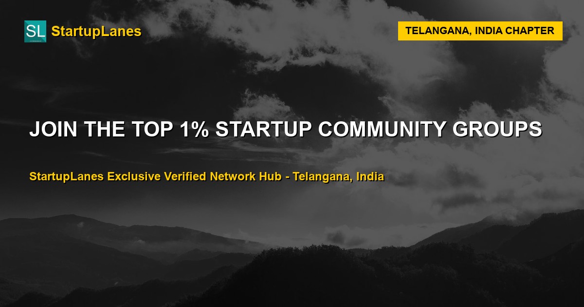 Startup WhatsApp Groups in Telangana