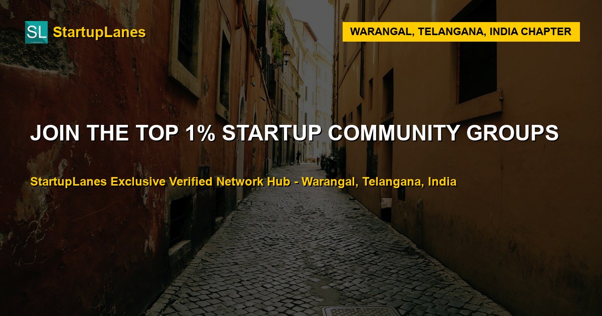 Startup WhatsApp Groups in Warangal