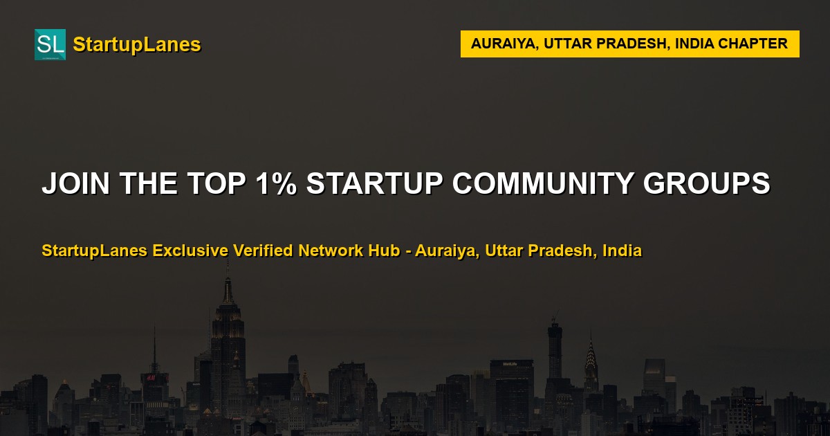 Startup WhatsApp Groups in Auraiya