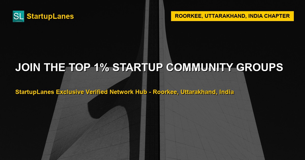 Startup WhatsApp Groups in Roorkee