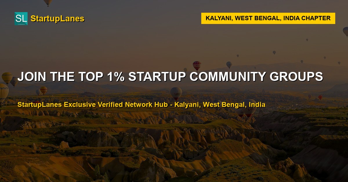 Startup WhatsApp Groups in Kalyani