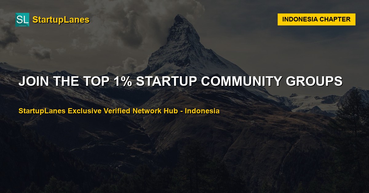 Startup WhatsApp Groups in Indonesia