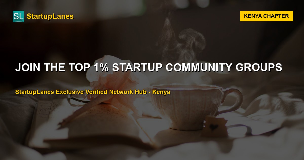 Startup WhatsApp Groups in Kenya