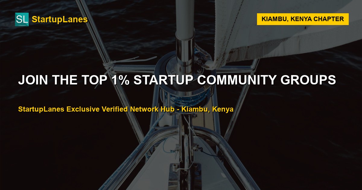 Startup WhatsApp Groups in Kiambu