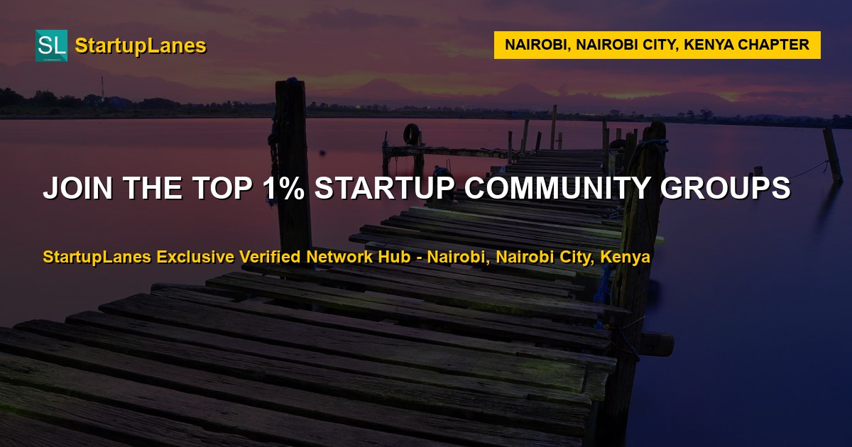 Startup WhatsApp Groups in Nairobi