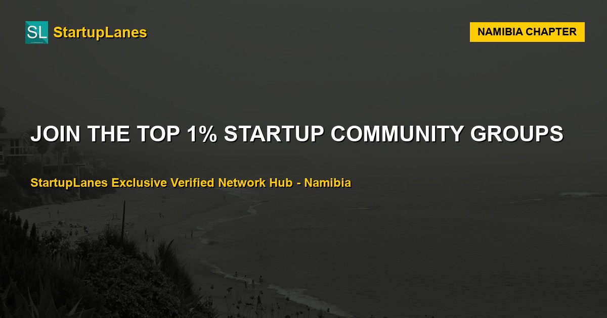 Startup WhatsApp Groups in Namibia