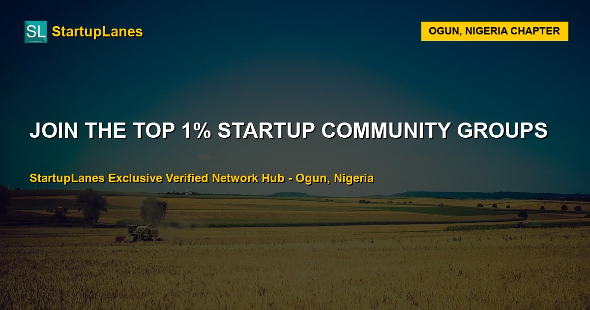 Startup WhatsApp Groups in Ogun