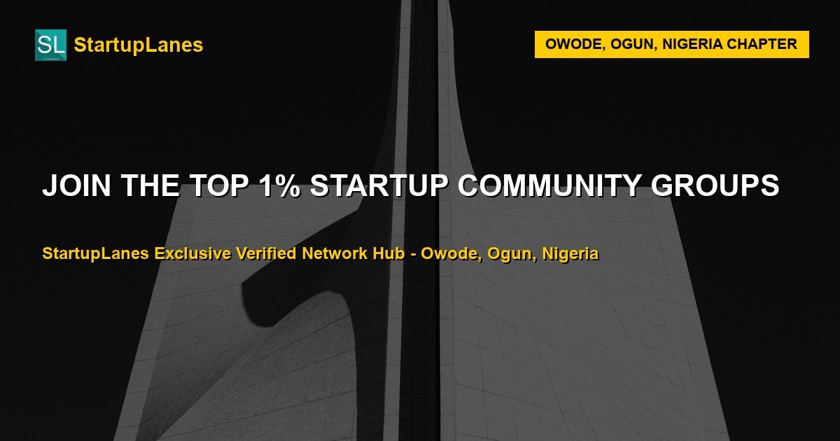 Startup WhatsApp Groups in Owode