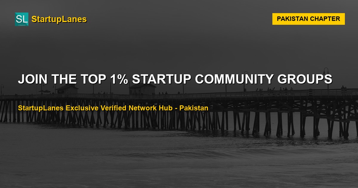 Startup WhatsApp Groups in Pakistan