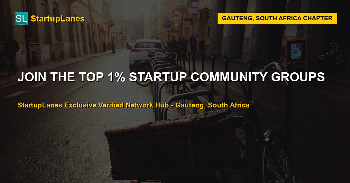 Startup WhatsApp Groups in Gauteng