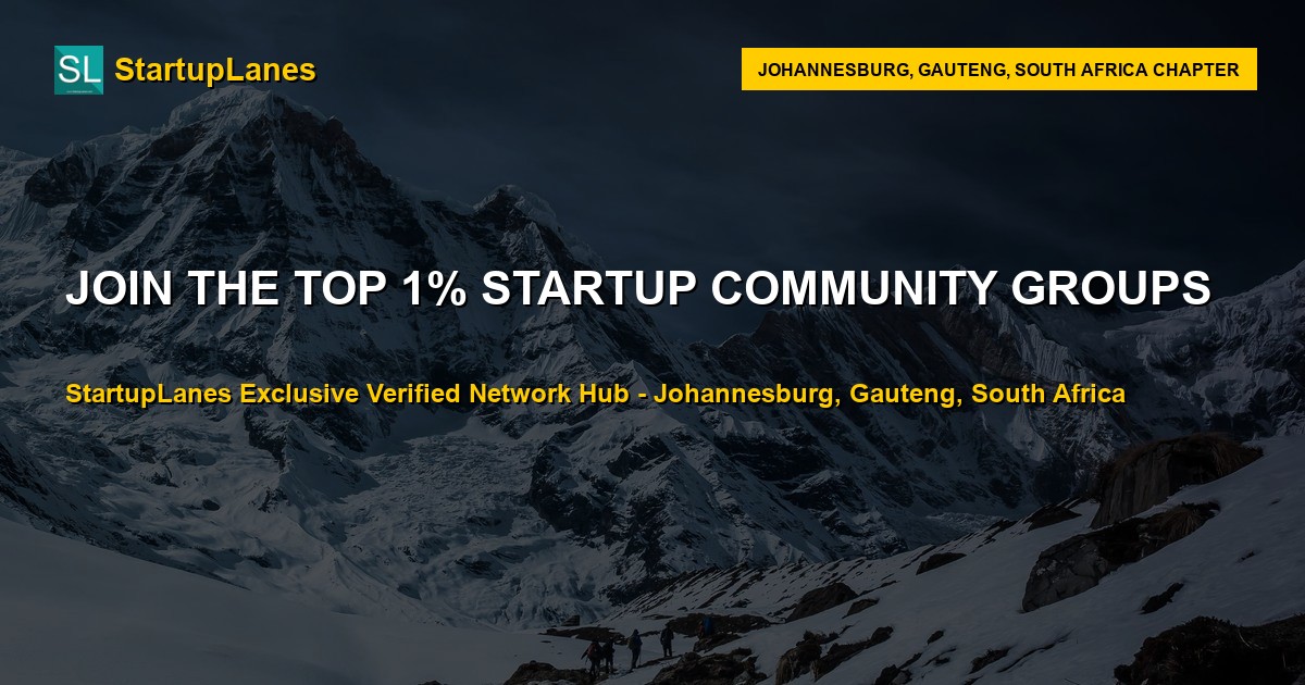 Startup WhatsApp Groups in Johannesburg