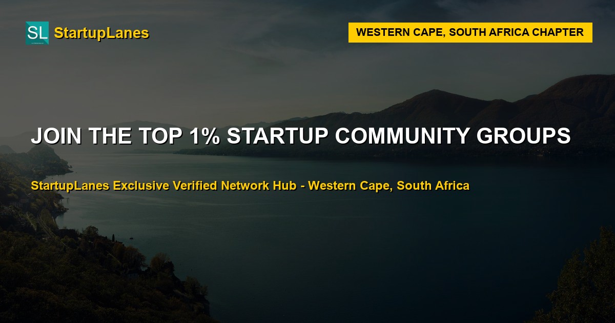Startup WhatsApp Groups in Western Cape