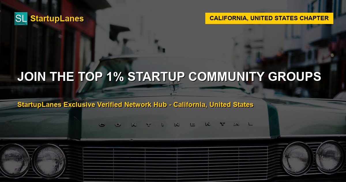 Startup WhatsApp Groups in California