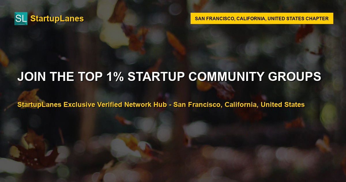 Startup WhatsApp Groups in San Francisco