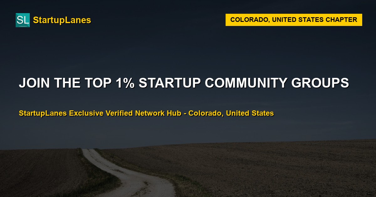 Startup WhatsApp Groups in Colorado