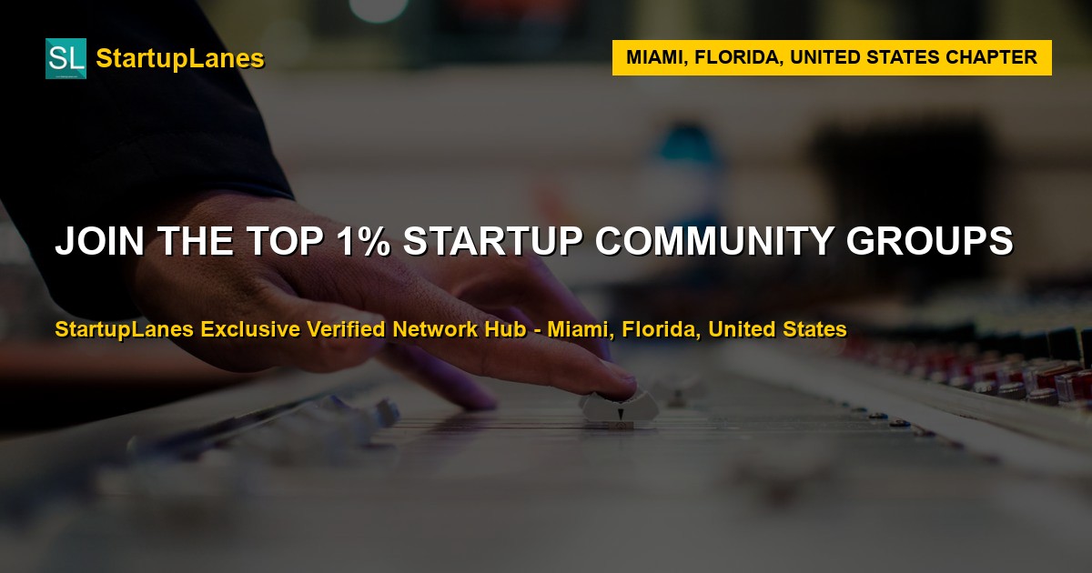 Startup WhatsApp Groups in Miami