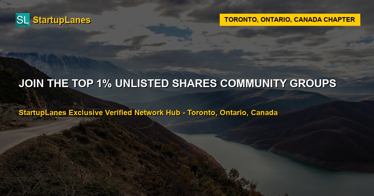 Unlisted Shares WhatsApp Groups in Toronto