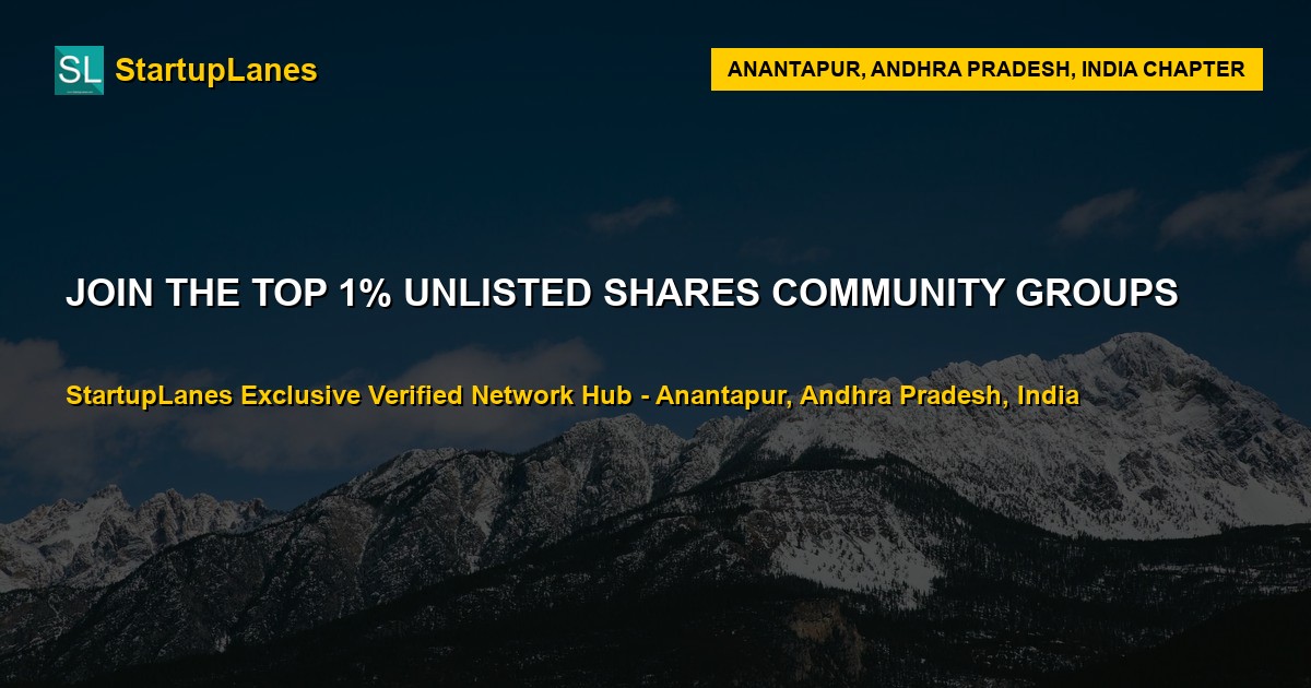 Unlisted Shares WhatsApp Groups in Anantapur