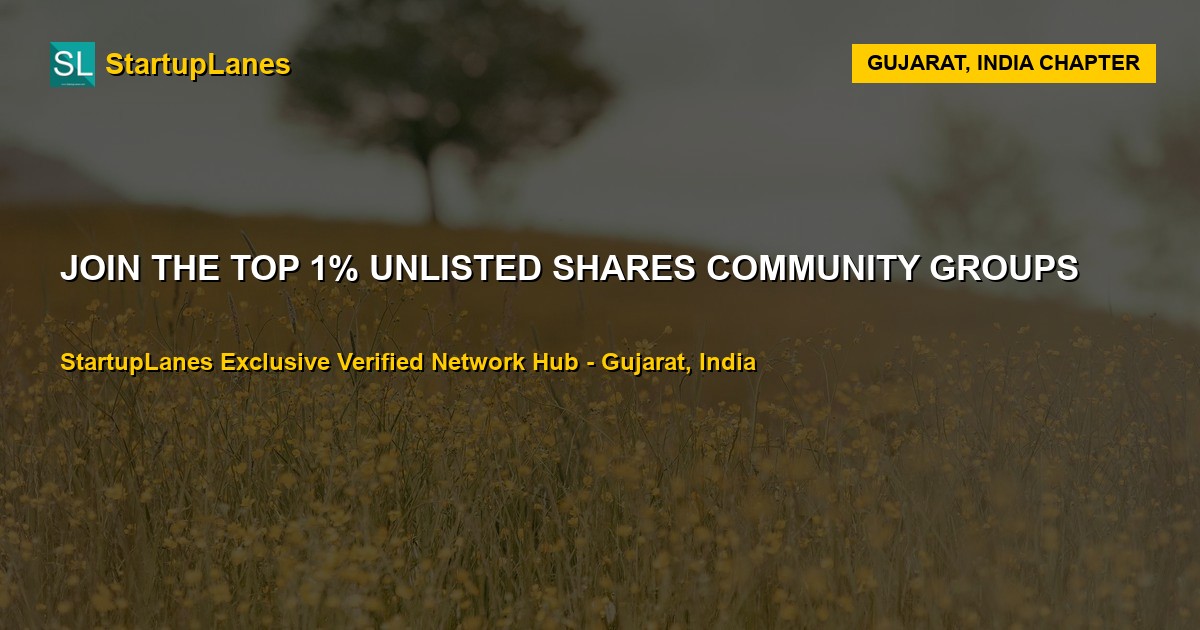 Unlisted Shares WhatsApp Groups in Gujarat