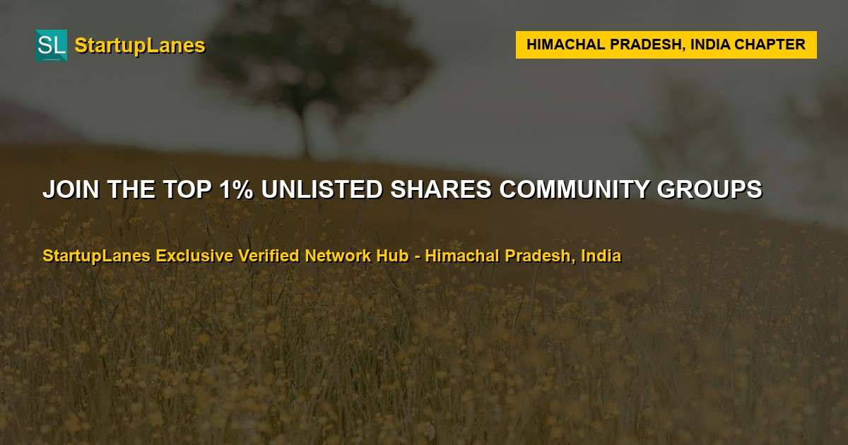 Unlisted Shares WhatsApp Groups in Himachal Pradesh