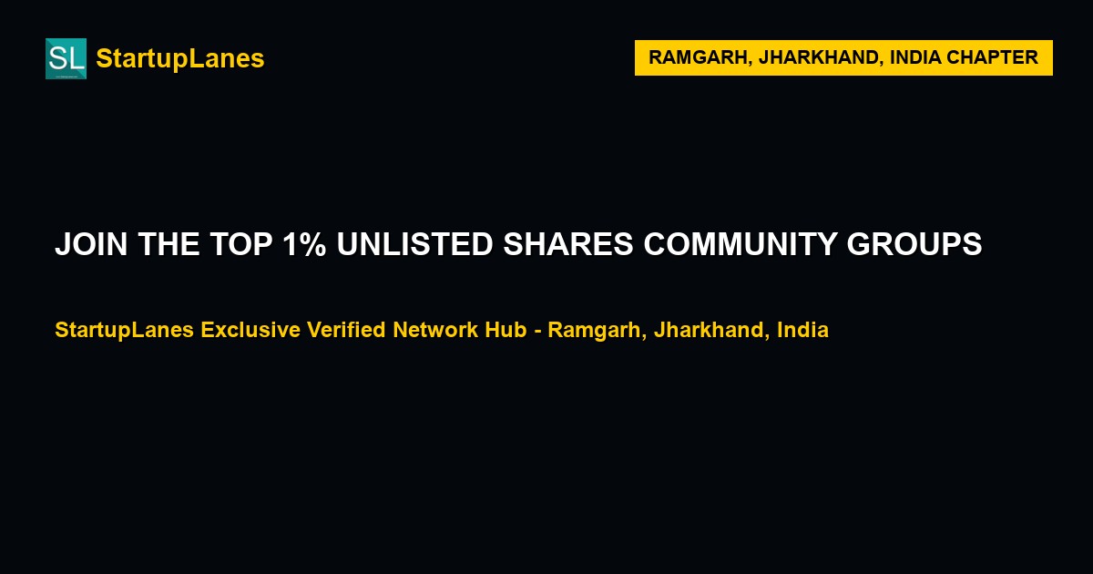 Unlisted Shares WhatsApp Groups in Ramgarh