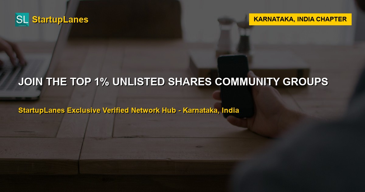 Unlisted Shares WhatsApp Groups in Karnataka