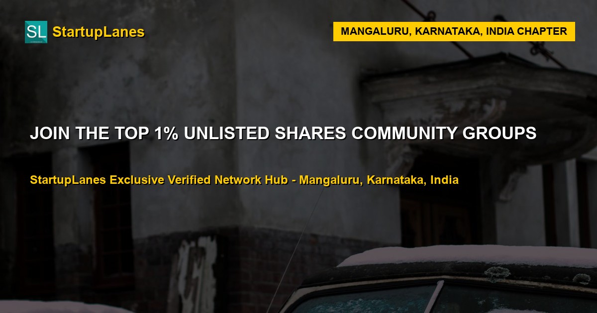 Unlisted Shares WhatsApp Groups in Mangaluru