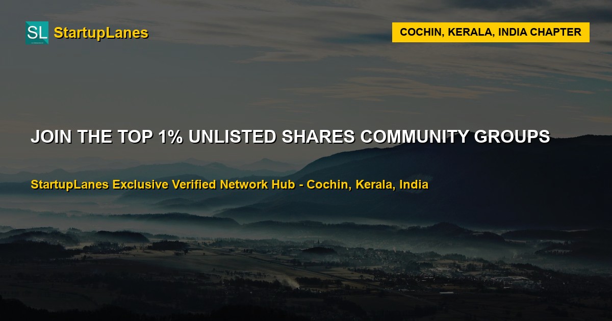 Unlisted Shares WhatsApp Groups in Cochin