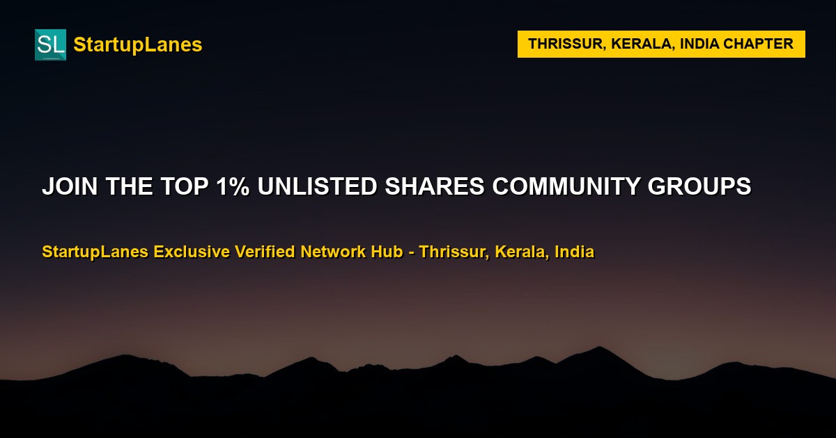 Unlisted Shares WhatsApp Groups in Thrissur