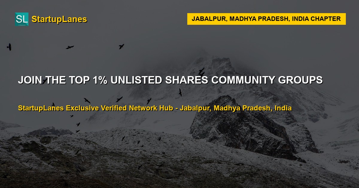 Unlisted Shares WhatsApp Groups in Jabalpur