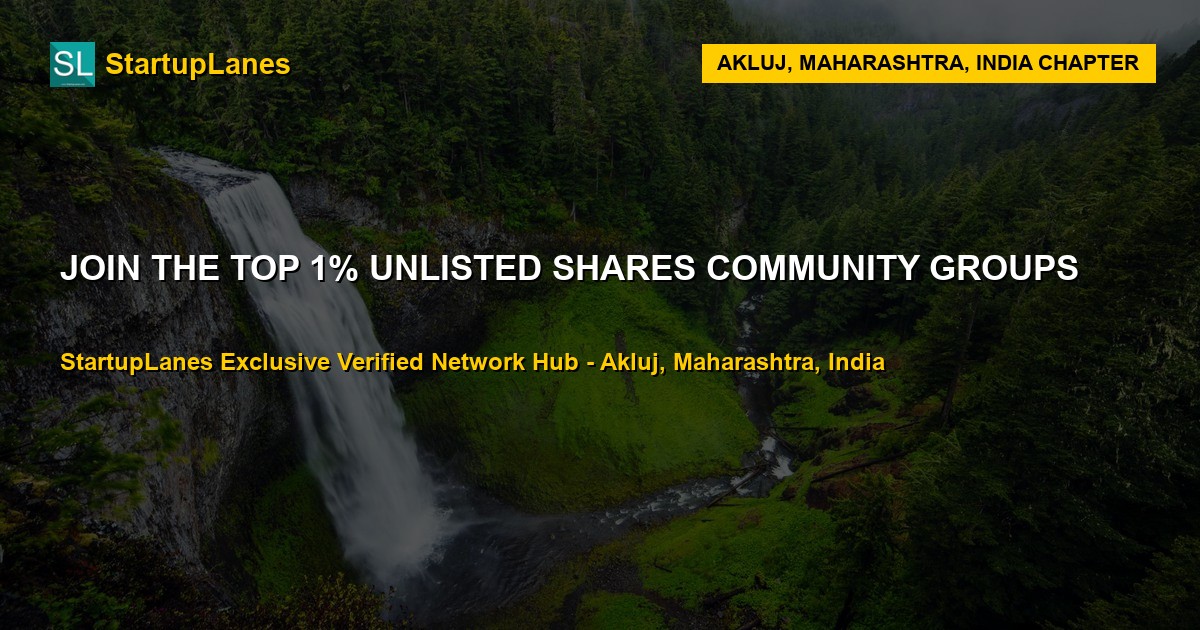 Unlisted Shares WhatsApp Groups in Akluj