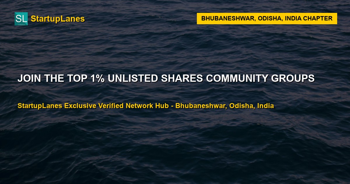 Unlisted Shares WhatsApp Groups in Bhubaneshwar